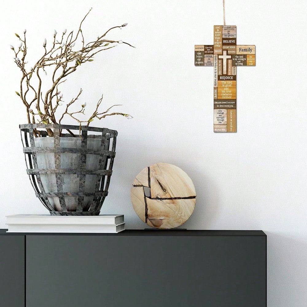Faith-Inspired Wooden Cross Decor