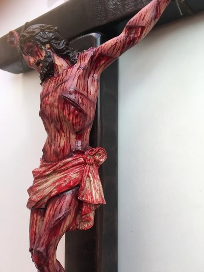 ✝️Jesus Crucifix Set: Small + Large Cross | Handmade in USA | Home & Church Altar