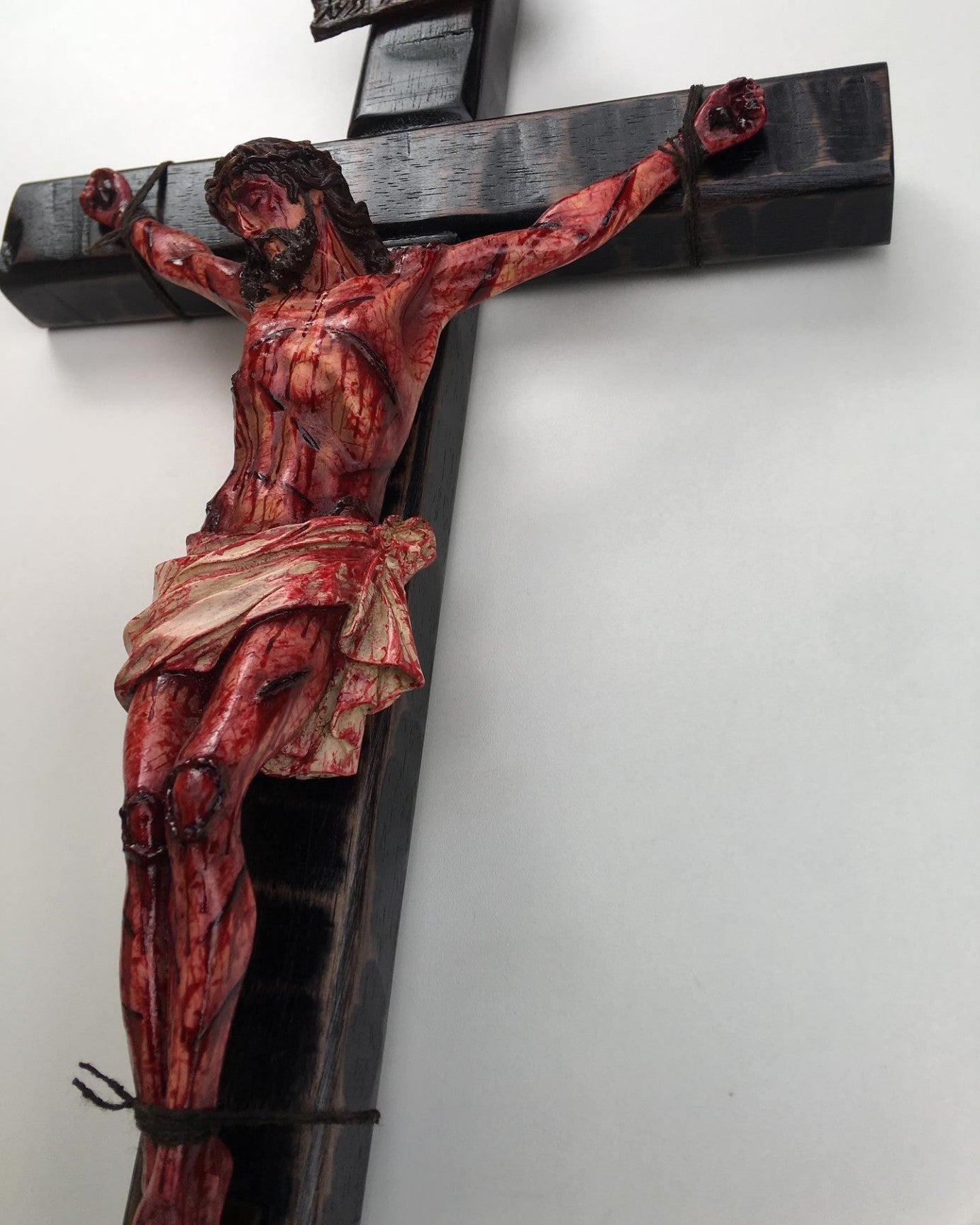 ✝️ Calvary Crucifix – Hand-Carved & Blessed