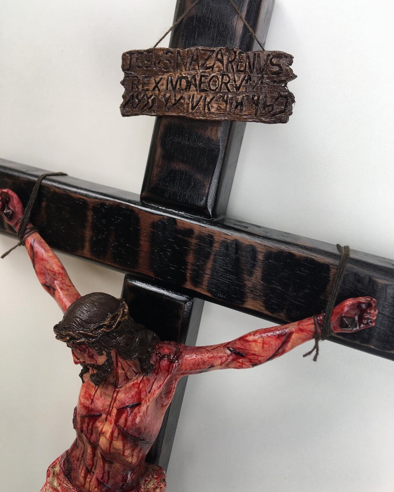✝️ Calvary Crucifix – Hand-Carved & Blessed