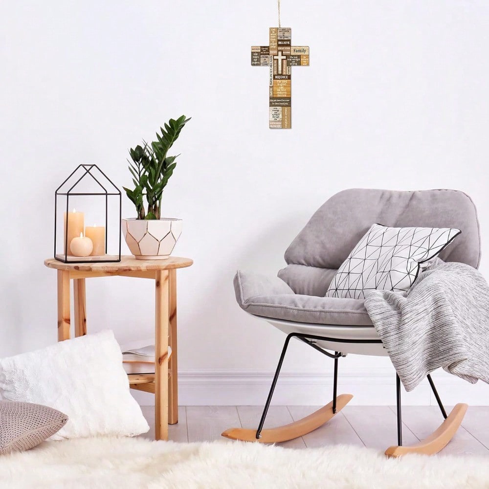 Faith-Inspired Wooden Cross Decor