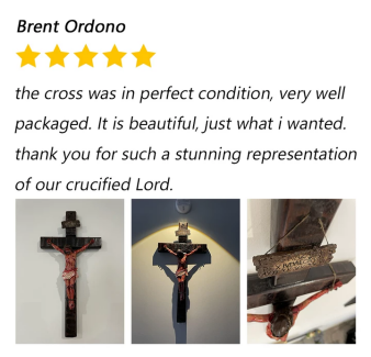 ✝️ Hand-carved Blessed Jesus Crucifix