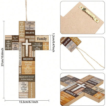 Faith-Inspired Wooden Cross Decor