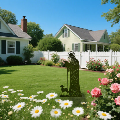 ✝️Jesus and Sheep Metal Sign- Outdoor for Yard & Patio🍂