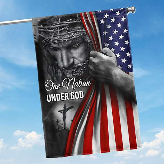 ✝️Jesus Christian Patriotic American Grommet Flag