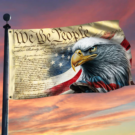 🦅 We The People Patriotic Eagle Flag 🇺🇸