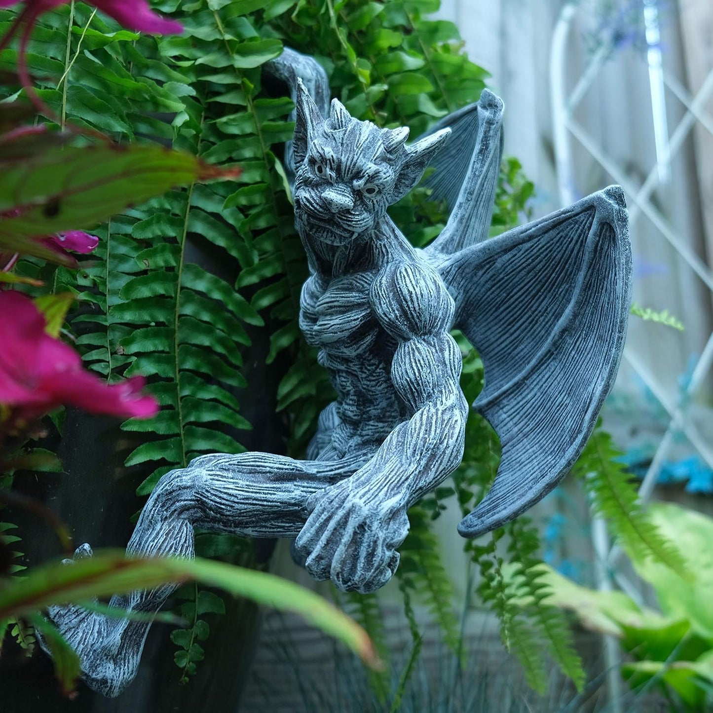 Mythical Garden Guardians – Dragon Lantern & Gargoyle Statue