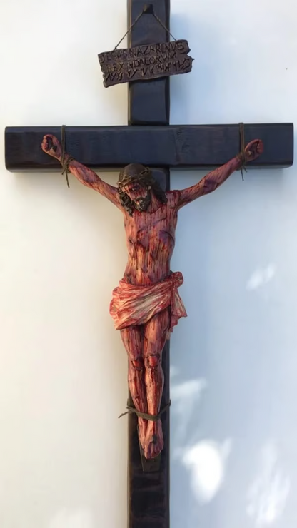 ✝️Jesus Crucifix Set: Small + Large Cross | Handmade in USA | Home & Church Altar
