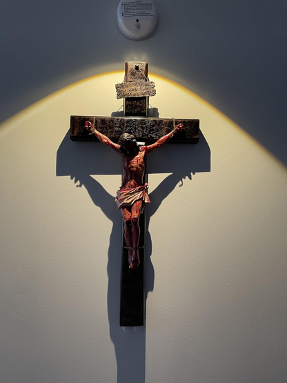 ✝️Jesus Crucifix Set: Small + Large Cross | Handmade in USA | Home & Church Altar