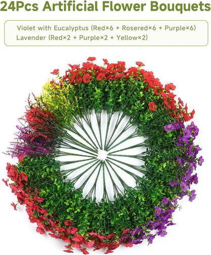 💐Artificial UV-resistant flowers: suitable for patios, porches and balconies-4