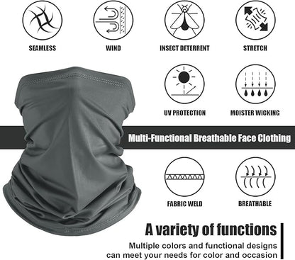 6PCS UV Cooling Neck Gaiter Face Masks