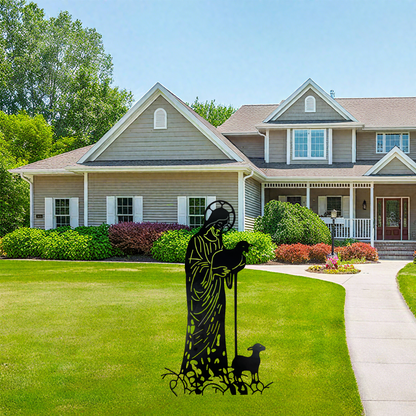 ✝️Jesus and Sheep Metal Sign- Outdoor for Yard & Patio🍂