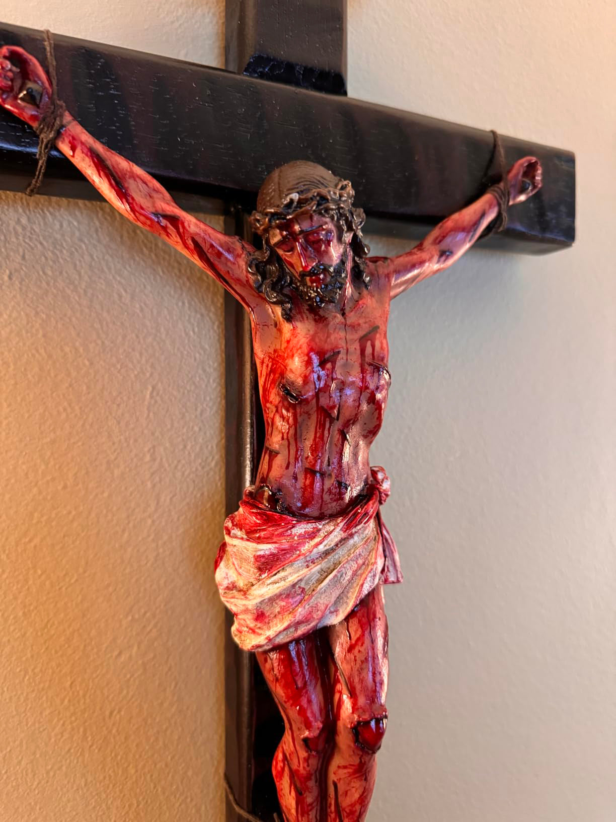 ✝️ Calvary Crucifix – Hand-Carved & Blessed