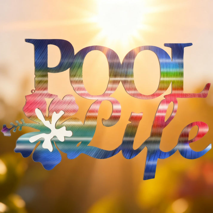 💦Metal Wall Art Decor Hibiscus Flower Coastal Outdoor Decor