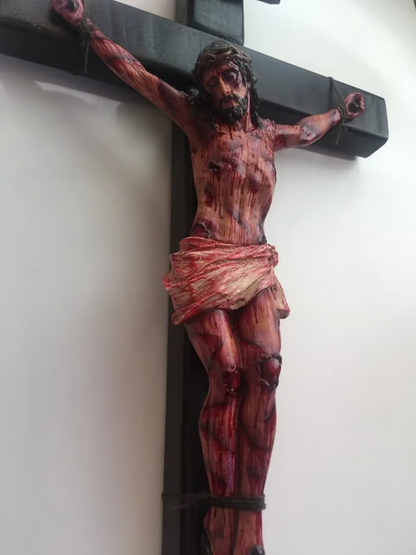 ✝️Jesus Crucifix Set: Small + Large Cross | Handmade in USA | Home & Church Altar