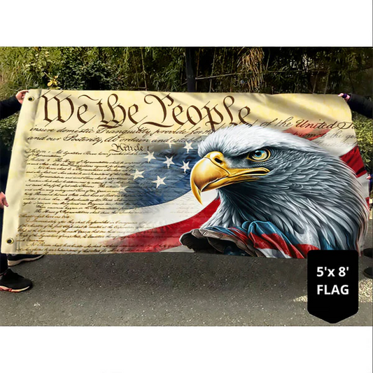 🦅 We The People Patriotic Eagle Flag 🇺🇸
