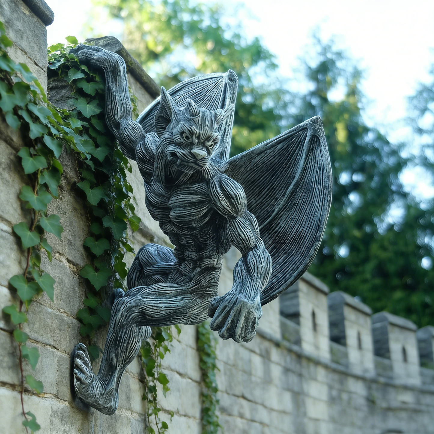 Mythical Garden Guardians – Dragon Lantern & Gargoyle Statue