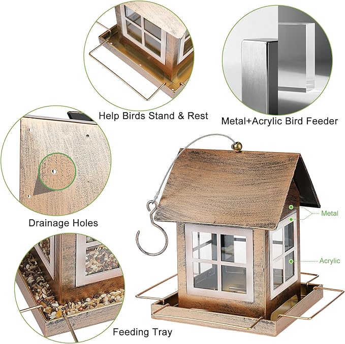 🐦Bird Feeder for Yard 🏠 Cottage Look | 49%OFF🎁