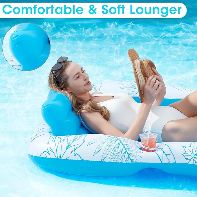 Inflatable Pool Float🦩 Extra Large & Comfy | Summer Must-Have Floatie 🌞