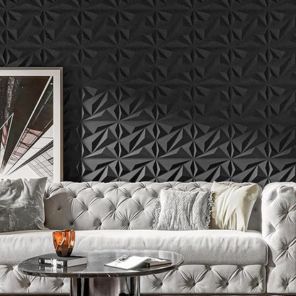 🔥33 Pack 3D Diamond Wall Panels – Cover 32 Sq.Ft!✨