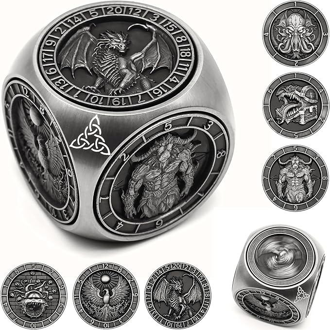 🔥Spin Your Fate:Ultimate 6-Sided Spinner for Adventurers