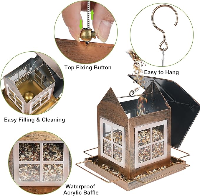 🐦Bird Feeder for Yard 🏠 Cottage Look | 49%OFF🎁