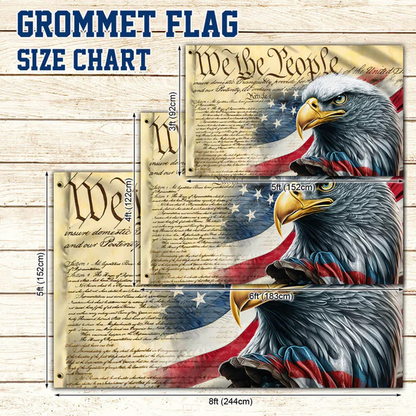 🦅 We The People Patriotic Eagle Flag 🇺🇸