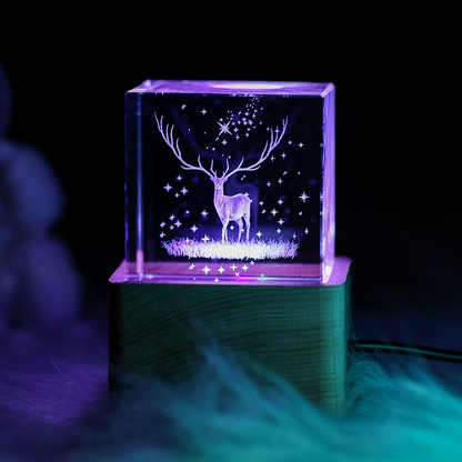 🔮Crystal Ball 3D Music Box✨ | LED Night Light 🌙