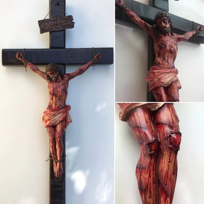 ✝️Jesus Crucifix Set: Small + Large Cross | Handmade in USA | Home & Church Altar