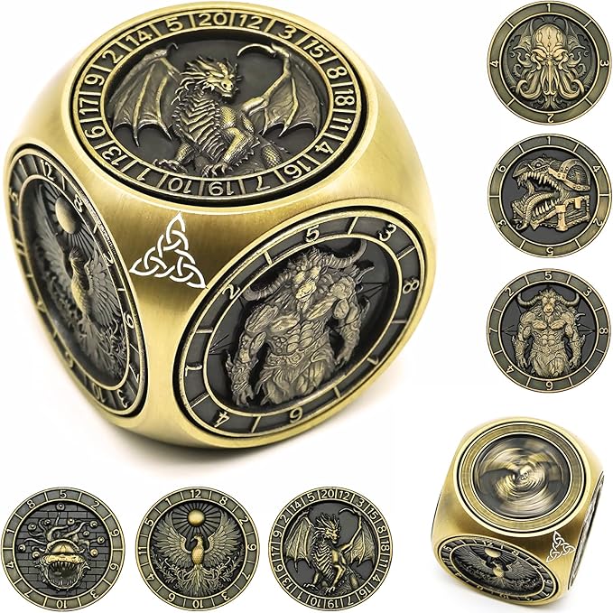 🔥Spin Your Fate:Ultimate 6-Sided Spinner for Adventurers