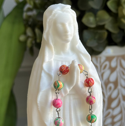 Mary Praying Rosary holder - Large