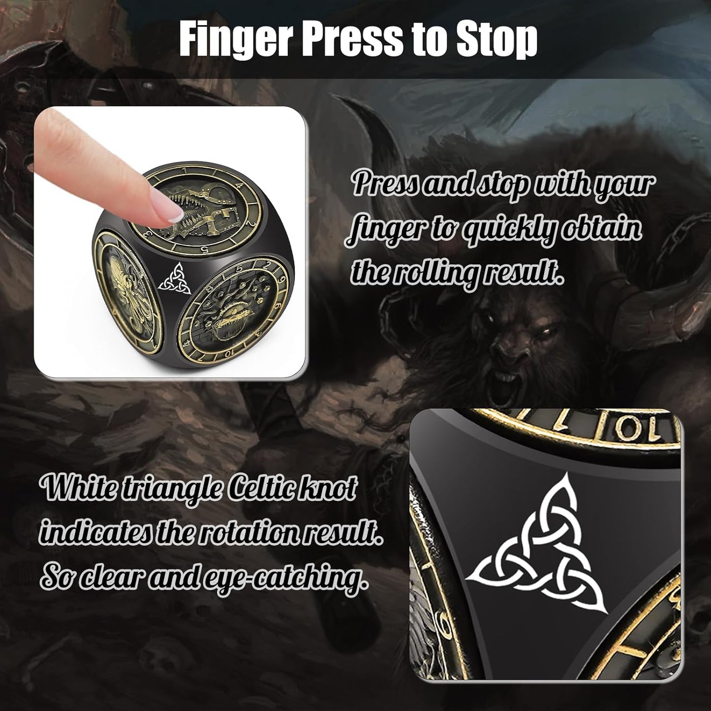 🔥Spin Your Fate:Ultimate 6-Sided Spinner for Adventurers