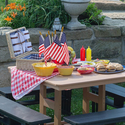 Small American Flags On Stick,Mini American 4''x6'' Flag, Fourth Of July Flags For Outside Patriotic Holiday Yard Patio