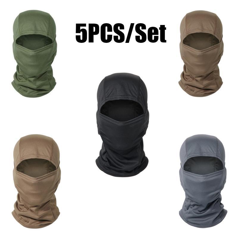Tactical Camo Face Masks – 5PCS UV Neck Gaiters