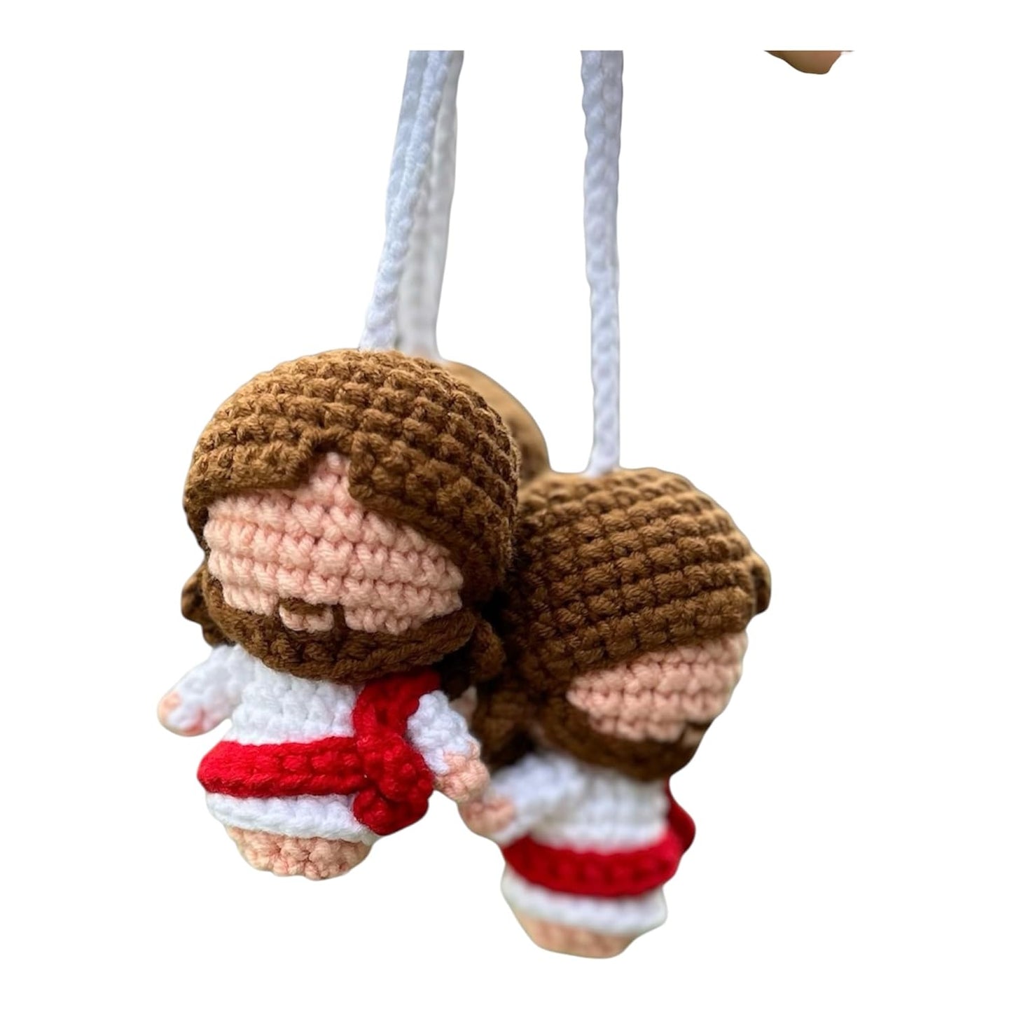 Crochet Mini Jesus Keychain (Hanging)