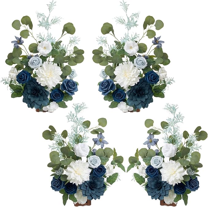 👰Artificial Flowers Wedding Aisle Runner Chair Decorations