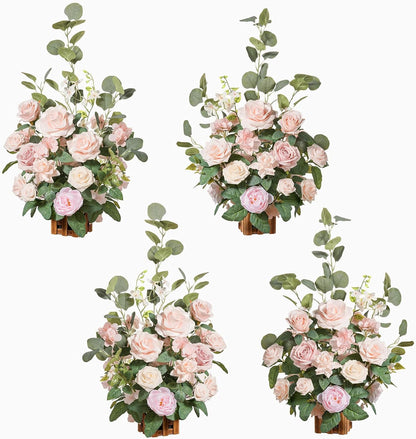 👰Artificial Flowers Wedding Aisle Runner Chair Decorations