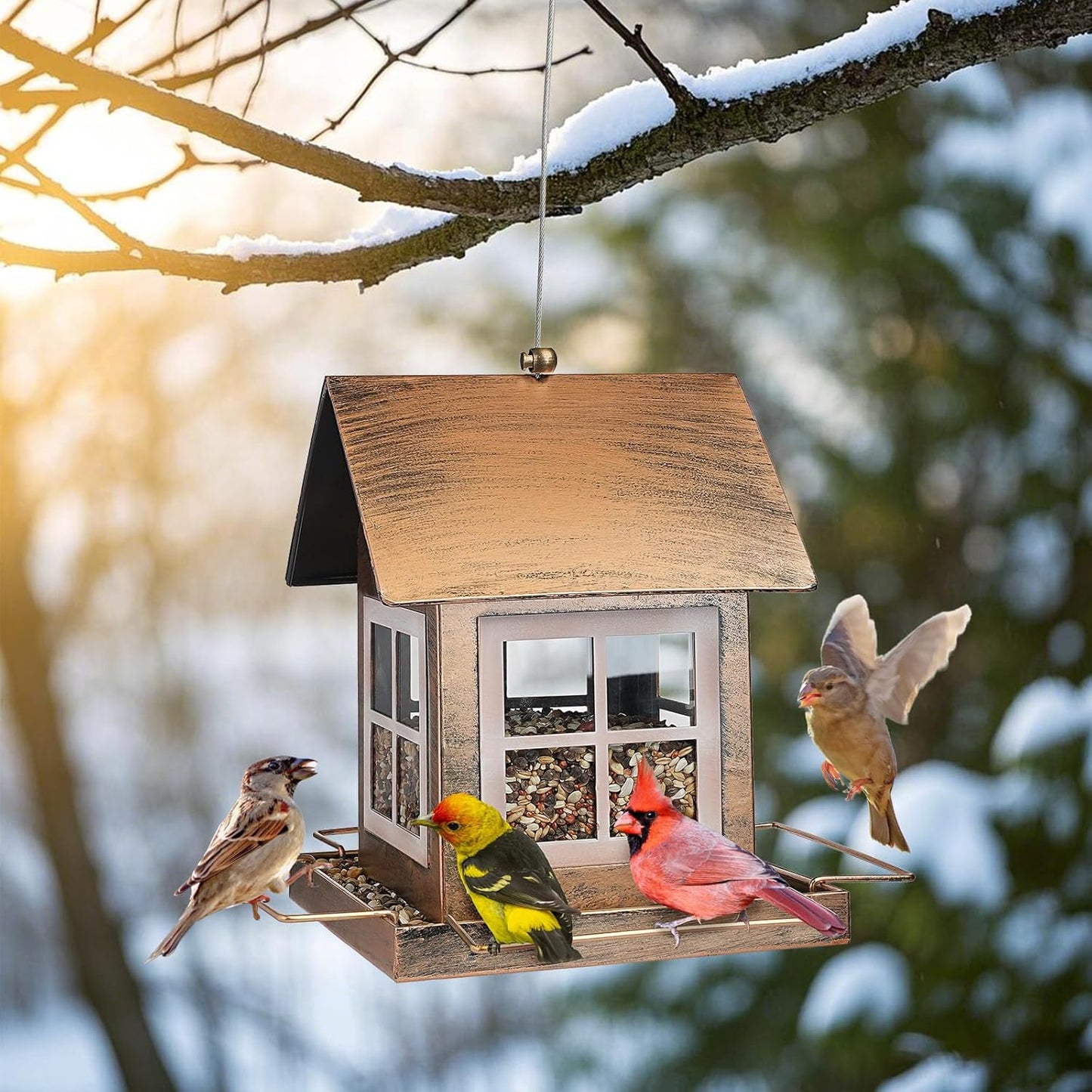 🐦Bird Feeder for Yard 🏠 Cottage Look | 49%OFF🎁
