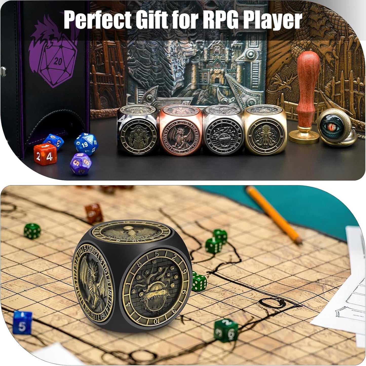 🔥Spin Your Fate:Ultimate 6-Sided Spinner for Adventurers