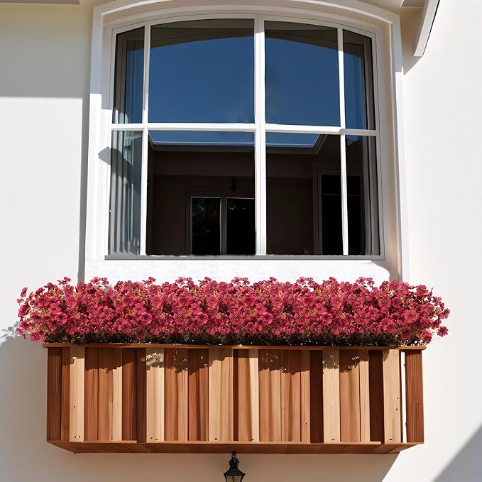 💐12PCS Artificial UV-resistant flowers: suitable for patios, porches and balconies-Pelargonium