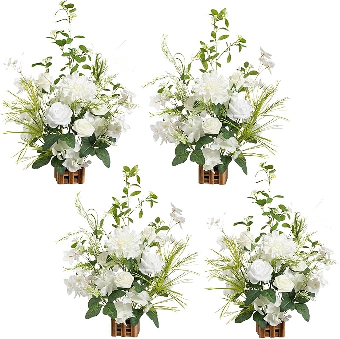 👰Artificial Flowers Wedding Aisle Runner Chair Decorations