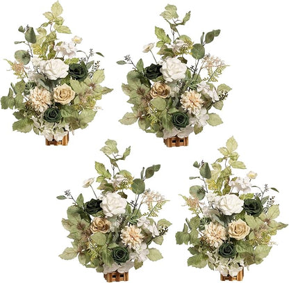 👰Artificial Flowers Wedding Aisle Runner Chair Decorations
