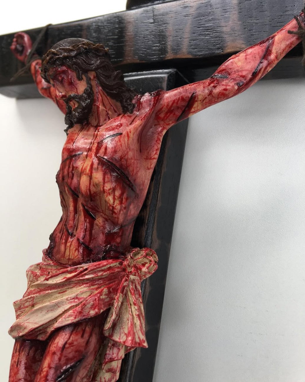 ✝️ Calvary Crucifix – Hand-Carved & Blessed