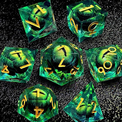 🎲DND Resin Dice Dragon Eye Perfect for D&D 5e & other TTRPGs