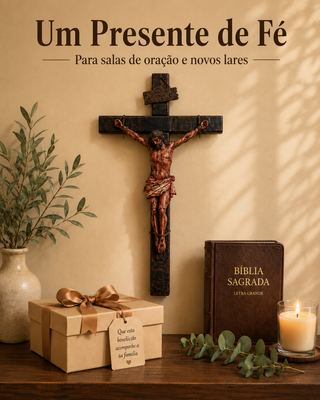 ✝️ Hand-carved Blessed Jesus Crucifix