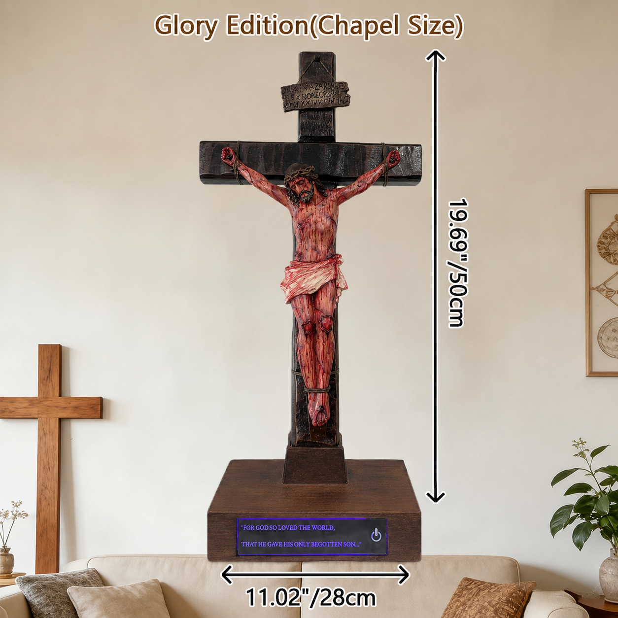 ✝️ Hand-carved Blessed Jesus Crucifix