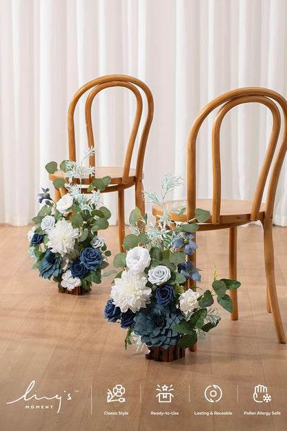 👰Artificial Flowers Wedding Aisle Runner Chair Decorations