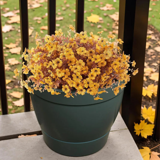 💐12PCS Artificial UV-resistant flowers: suitable for patios, porches and balconies-Tropaeolum Majus