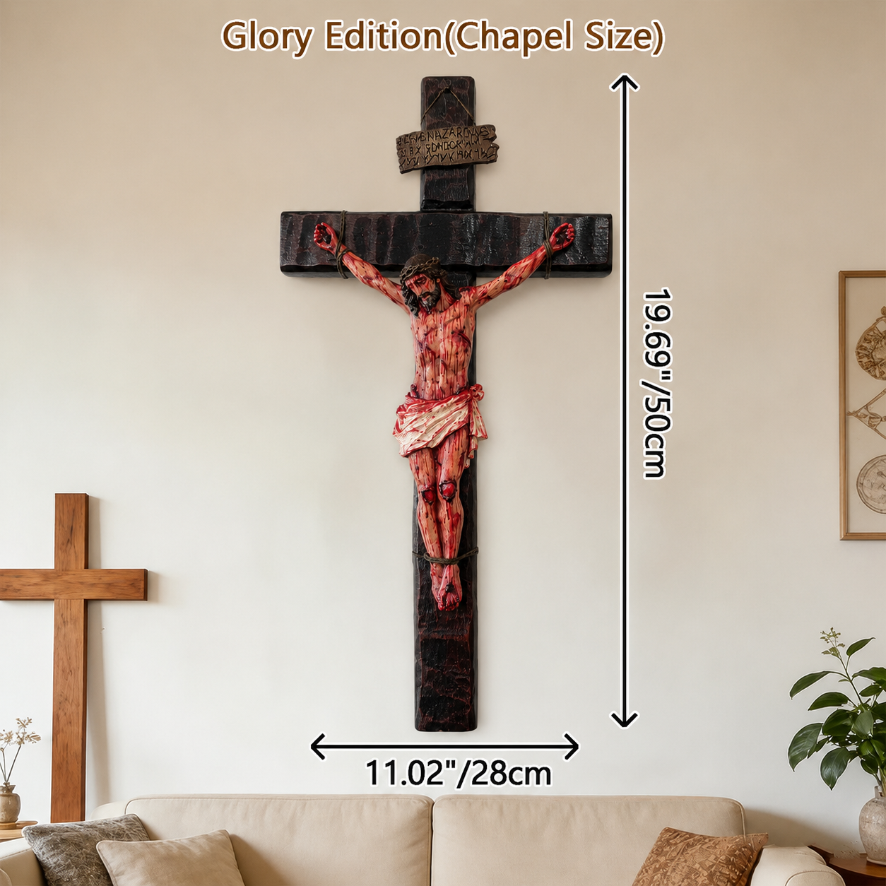 ✝️ Hand-carved Blessed Jesus Crucifix