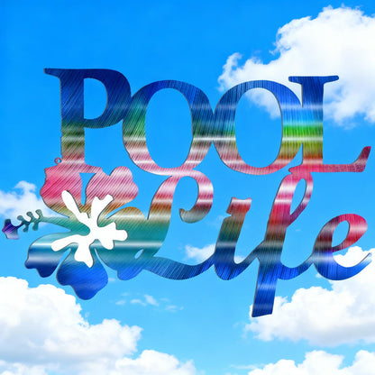 💦Metal Wall Art Decor Hibiscus Flower Coastal Outdoor Decor